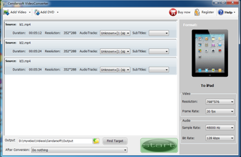 Cendarsoft Video Converter screenshot