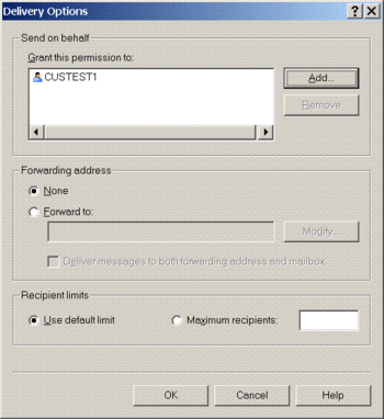 CentralUniSent for Microsoft Exchange 2003 screenshot