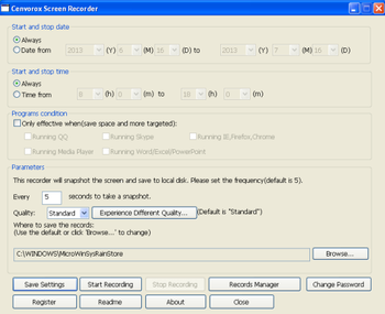 Cenvorox Screen Recorder screenshot