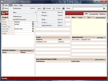 Cephei Contact Manager screenshot 8