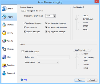 Cerberus FTP Server screenshot 12