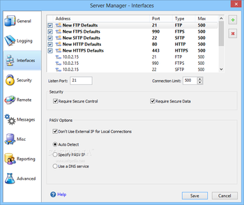 Cerberus FTP Server screenshot 13