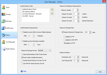Cerberus FTP Server screenshot 6
