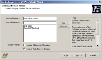 Certificate Manager for Exchange Server 2007 screenshot 3