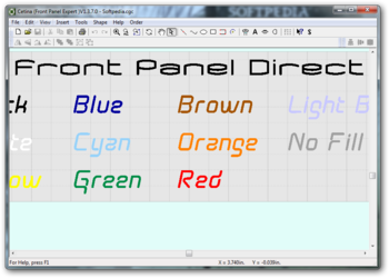Cetina Frontpanel Designer screenshot
