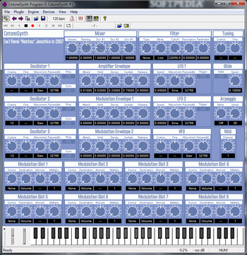 CetoneSynth screenshot
