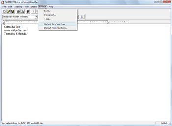 Cetus CWordPad screenshot 3