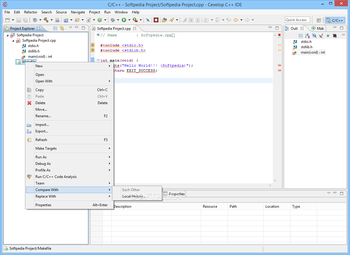 Cevelop C++ IDE screenshot 3