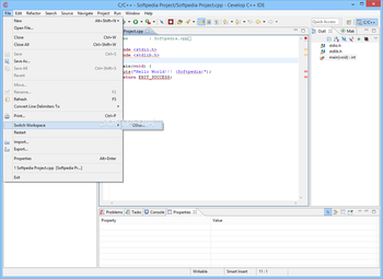 Cevelop C++ IDE screenshot 4