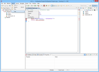 Cevelop C++ IDE screenshot 7