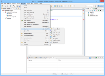 Cevelop C++ IDE screenshot 9