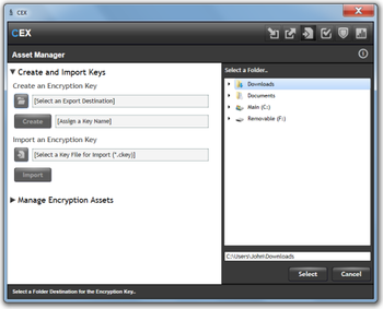 CEX screenshot