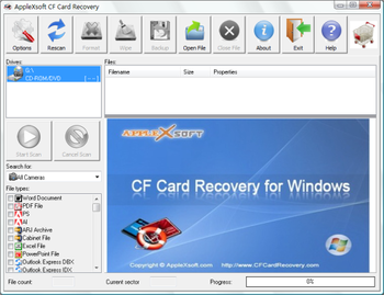 CF Card Recovery screenshot