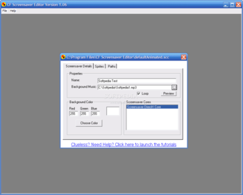 CF Screensaver Editor screenshot