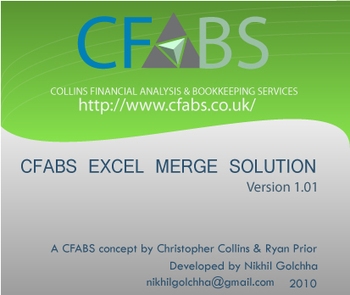 CFABS Excel Merge Solution screenshot