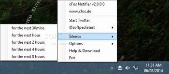 cFos Notifier screenshot