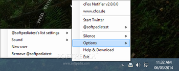cFos Notifier screenshot 2