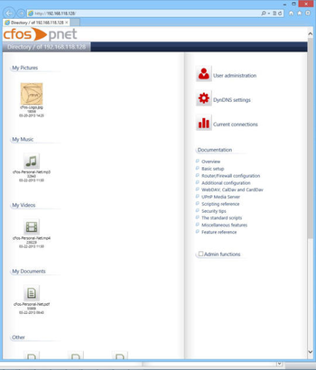 cFos Personal Net screenshot 2