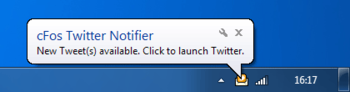 cFos Twitter Notifier screenshot