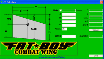 CG Calculator screenshot