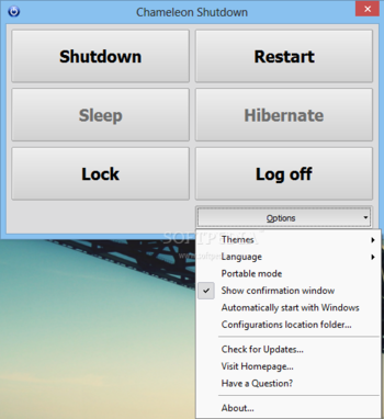 Chameleon Shutdown screenshot 2