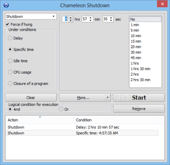 Chameleon Shutdown screenshot 3
