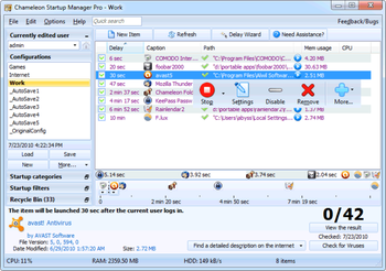 Chameleon Startup Manager Lite screenshot