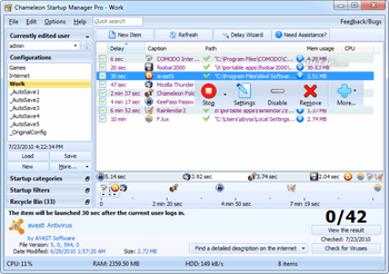 Chameleon Startup Manager Lite screenshot 2