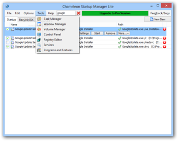 Chameleon Startup Manager Lite screenshot 3