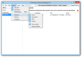 Chameleon Startup Manager Pro screenshot 6