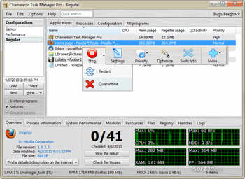 Chameleon Task Manager Lite screenshot 2