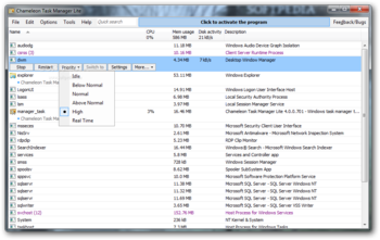 Chameleon Task Manager Lite screenshot 2