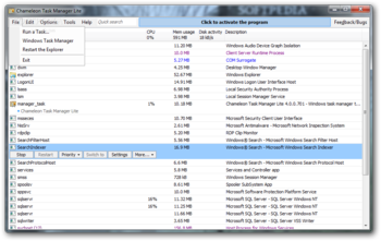 Chameleon Task Manager Lite screenshot 5