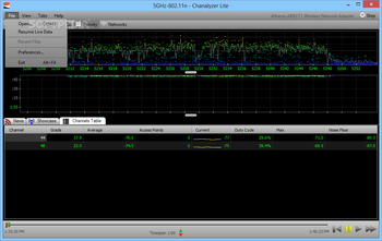 Chanalyzer Lite screenshot 2