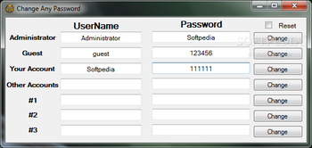 Change Any Password screenshot