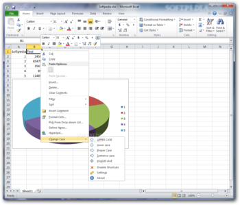 Change Case Excel Add-In screenshot