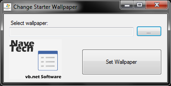 Change Starter Wallpaper screenshot