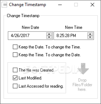 Change Timestamp screenshot
