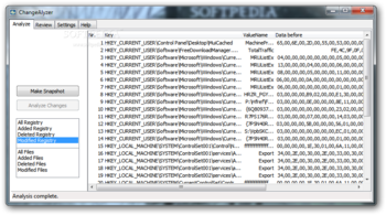 ChangeAlyzer screenshot