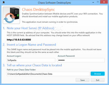 Chaos DesktopSync screenshot