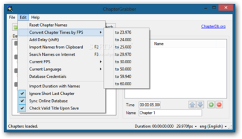 ChapterGrabber screenshot 2