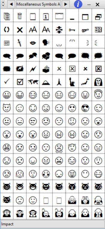 Char Menu screenshot