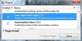 Character Counting Plugin for Pidgin screenshot 2