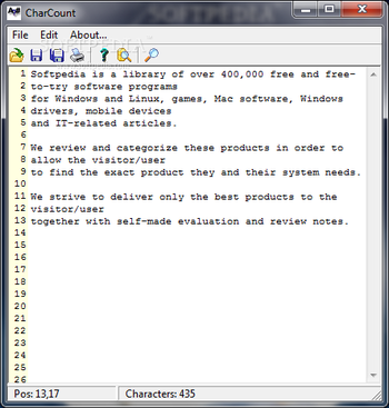CharCount screenshot