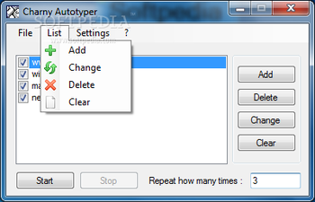 Charny Autotyper screenshot 3