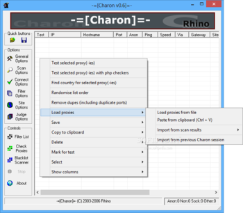 Charon screenshot 2