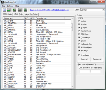CharProbe screenshot 5