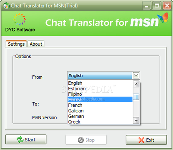 Chat Translator for MSN screenshot