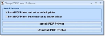 Cheap PDF Printer Software screenshot
