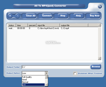 CheapestSoft All to iPod Movie Converter screenshot 3